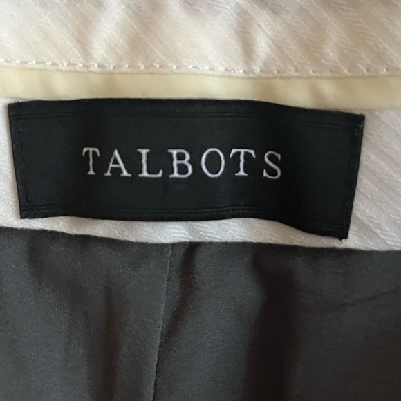Talbots Wool Blend Metallic High Rise Straight Holiday Brown Office Pants Sz 10 - Picture 7 of 11